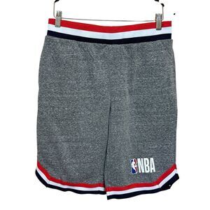 NBA Shorts Men's Gray Cotton Sweat Casual/Active Size Medium Basketball